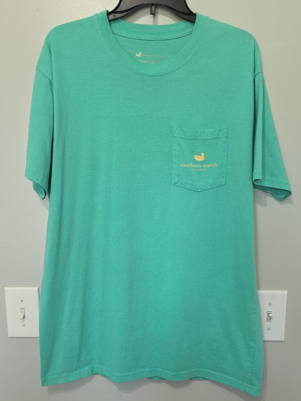 Southern Marsh Short-Sleeve Pocket Tee in Aqua